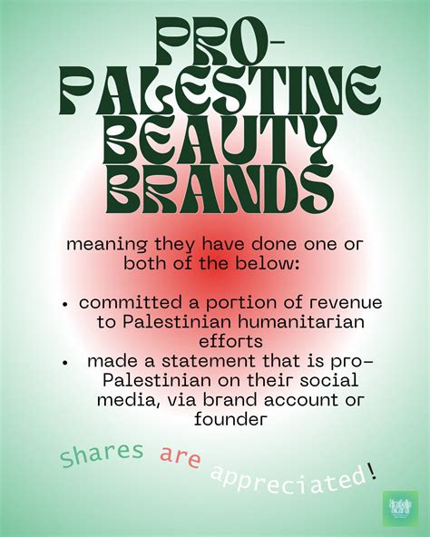 american brands that support palestine.